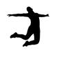 ダンス ダンス 踊る,ダンス,跳ぶ,ジャンプ,動作,動き,人物,男性,全身,モデルのシルエット素材