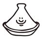 タジン鍋 タジン鍋 タジン鍋,鍋,なべ,調理器具,調理グッズ,鍋料理,とんがり帽子形,顔,かわいい,簡単のシルエット素材