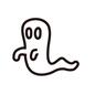 おばけ おばけ おばけ,ゴースト,お化け,オバケ,幽霊,仮装,コミカルハロウィン,ハロウィン,ハロウィーン,10月のシルエット素材