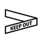 バリケードテープ バリケードテープ,キープアウト,英語,単語,現場,現場保存,テープ,キープアウトテープ,警察,警察グッズのシルエット素材