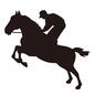 急ぐ人 急ぐ人 急ぐ人,競馬,競走馬,馬,騎手,乗馬,男性,中腰,前足上げる,走るのシルエット素材
