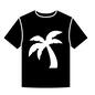 Tシャツ Tシャツ,半袖,トップス,植物,木,1本,ヤシの木,服,夏,ファッションのシルエット素材