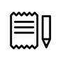 手紙を書く 手紙を書く メモ,伝言,手紙,レター,letter,pen,ペン,鉛筆,えんぴつ,エンピツのシルエット素材