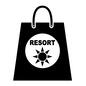 バッグ バッグ バッグ,ショッピングバッグ,トートバッグ,入れ物,カバン,持ち手,リゾート,英語,文字,太陽のシルエット素材