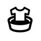 手洗い 手洗い 手洗い,たらい,桶,Tシャツ,つけおき洗い,服,半袖,洗う,家事,洗濯のシルエット素材