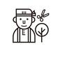 職人 職人 職人,植木職人,木,植木,庭師,はちまき,鋏,はさみ,ハサミ,人物のシルエット素材