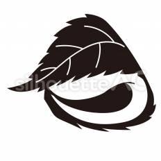 桜餅 桜餅,餅,葉のシルエット素材