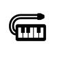 鍵盤ハーモニカ 鍵盤,吹く,弾く,ミュージック,音楽,楽器,メロディオン,鍵盤ハーモニカ,ピアニカ,鍵盤楽器のシルエット素材