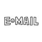 E-MAIL E-MAIL,Eメール,イーメール,メール,電子メール,メッセージ,文字,ラフ,手書き風,手書きのシルエット素材
