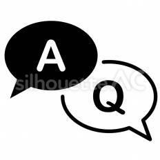 Q&Aのアイコン リッチメニュー,アイコン,lineのシルエット素材