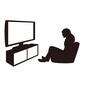 テレビを見る女性 テレビを見る女性 テレビ,座椅子,座る,人,人物,女性,家電,生活家電,テレビ台,くつろぐのシルエット素材