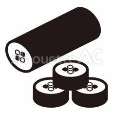 太巻き 太巻き,巻き寿司,酢飯のシルエット素材