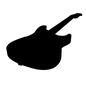 エレキギター 音楽,楽器,演奏,伴奏,エレキ,エレキギター,ギター,弦楽器,バンド,1本のシルエット素材