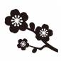 梅の花 梅の花 梅,枝,花,咲く,植物,中国,中華,縁起物,縁起,外国のシルエット素材