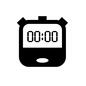 ストップウォッチ ストップウォッチ,数字,リセット,計測,タイム,マラソン,デジタル,道具,アイテムのシルエット素材