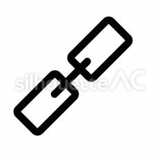 サプライチェーン 鎖,連結,流通のシルエット素材