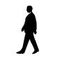 歩く男性 歩く男性 歩く,walk,ゆっくり,サラリーマン,ビジネスマン,会社員,ポーズ,ポージング,横向き,全身のシルエット素材