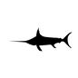鮫 鮫,サメ,生物,生き物,海,水中生物,海中,水中,ノコギリザメ,泳ぐのシルエット素材
