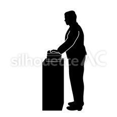 教師 教師,先生,講師のシルエット素材