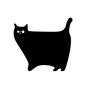 猫 猫 猫,ネコ,ねこ,マンチカン,短足,デブ猫,動物,生き物,歩く,ペットのシルエット素材