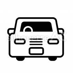 車　白抜き 車,白抜き,乗用車のシルエット素材