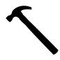 かなづち かなづち 金槌,トンカチ,ハンマー,叩く,工具,道具,仕事,仕事道具,工事,工場のシルエット素材