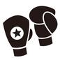 グローブ スポーツ,グローブ,ボクシンググローブ,星マーク,ボクシング用品,ボクシンググッズ,格闘技,格闘技アイコン,アイコン,素材のシルエット素材