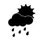 晴れ時々雨 晴れ時々雨 晴れ時々雨,天気,天気予報,曇り,晴れ,太陽,雲,雨降り,雨雲,雲のシルエット素材