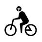 自転車 自転車,ヘルメット,人,人物,ピクトグラム,乗り物,自転車に乗る,ヘルメットをかぶる,交通規則,規則のシルエット素材