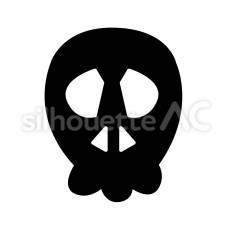 髑髏 髑髏,頭骨,死のシルエット素材