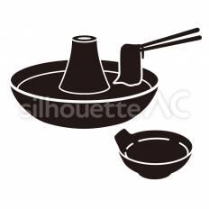 しゃぶしゃぶ しゃぶしゃぶ,鍋,肉のシルエット素材