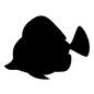 熱帯魚 熱帯魚 魚,熱帯魚,生物,水中生物,生き物,全体,横向き,1匹のシルエット素材