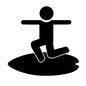 サーフィン 遊び,スポーツ,サーフィン,海,サーフボード,サーファー,人物,人,ピクトグラムのシルエット素材