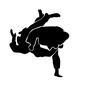 柔道 柔道 隅落,柔道,武道,柔術,競技,スポーツ,動き,技,人物,2人のシルエット素材