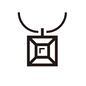 ネックレス 四角,ネックレス,首飾り,首飾,ペンダント,ペンダントヘッド,アップ,宝石,貴金属,アクセサリーのシルエット素材