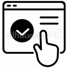 手続き完了のアイコン リッチメニュー,アイコン,lineのシルエット素材