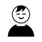 前髪を流す 前髪を流す 男,男性,おとこ,男の子,ボーイ,人,ポーズ,格好,上半身,服装のシルエット素材