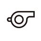 ホイッスル ホイッスル,フエ,ふえ,笛,横向き,側面,審判用品,競技用ホイッスル,用品,競技用のシルエット素材