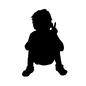 子供 子供 人,人物,人間,子ども,子,子供,全身,幼児,幼い,ピースのシルエット素材