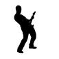 ギターリスト ギタリスト,ベース,ベーシスト,演奏,ミュージシャン,ギター,弾く,バンド,人物,男性のシルエット素材