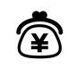 会計 会計 がま口,財布,がま口財布,入れ物,お金,和風,和,小物,アイテム,道具のシルエット素材