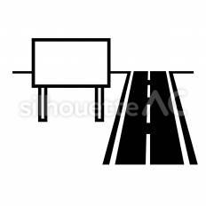 路面看板 シャッター,路面,看板のシルエット素材