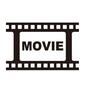フィルム フィルム フィルム,ムービー,英語,横向き,1コマ,撮影,映画撮影,大文字,映画,アイコンのシルエット素材