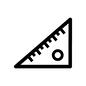 三角定規 三角定規,数学,算数,さんすう,定規,ものさし,物差し,文具,文房具,勉強のシルエット素材