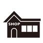 お店 お店 店,店舗,英語,三角屋根,入口,丸ドア,窓,外観,商店,ショップのシルエット素材