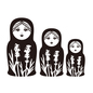 マトリョーシカ マトリョーシカ マトリョーシカ,マトリョーシカ人形,入れ子,重ねる,大中小,ロシア,民芸品,おみやげ,置き物,人形のシルエット素材