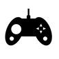 ゲーム ゲーム ゲーム,コントローラー,ゲームコントローラー,ゲームパッド,家庭用ゲーム機,コンピューターゲーム,有線のシルエット素材
