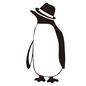 ぺんぎん ぺんぎん ぺんぎん,ペンギン,全身,正面,横顔,帽子,ハット,おしゃれ,横向き,生き物のシルエット素材