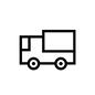 トラック トラック,小型トラック,線,簡単,くるま,クルマ,車,側面,横向き,配達のシルエット素材