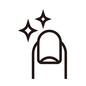 ネイル ネイル 美容,ネイル,爪,指先,ピカピカ,光る,星,ネイルケア,お手入れ,簡単のシルエット素材